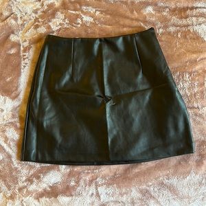 Abercrombie Vegan Leather Mini Skirt